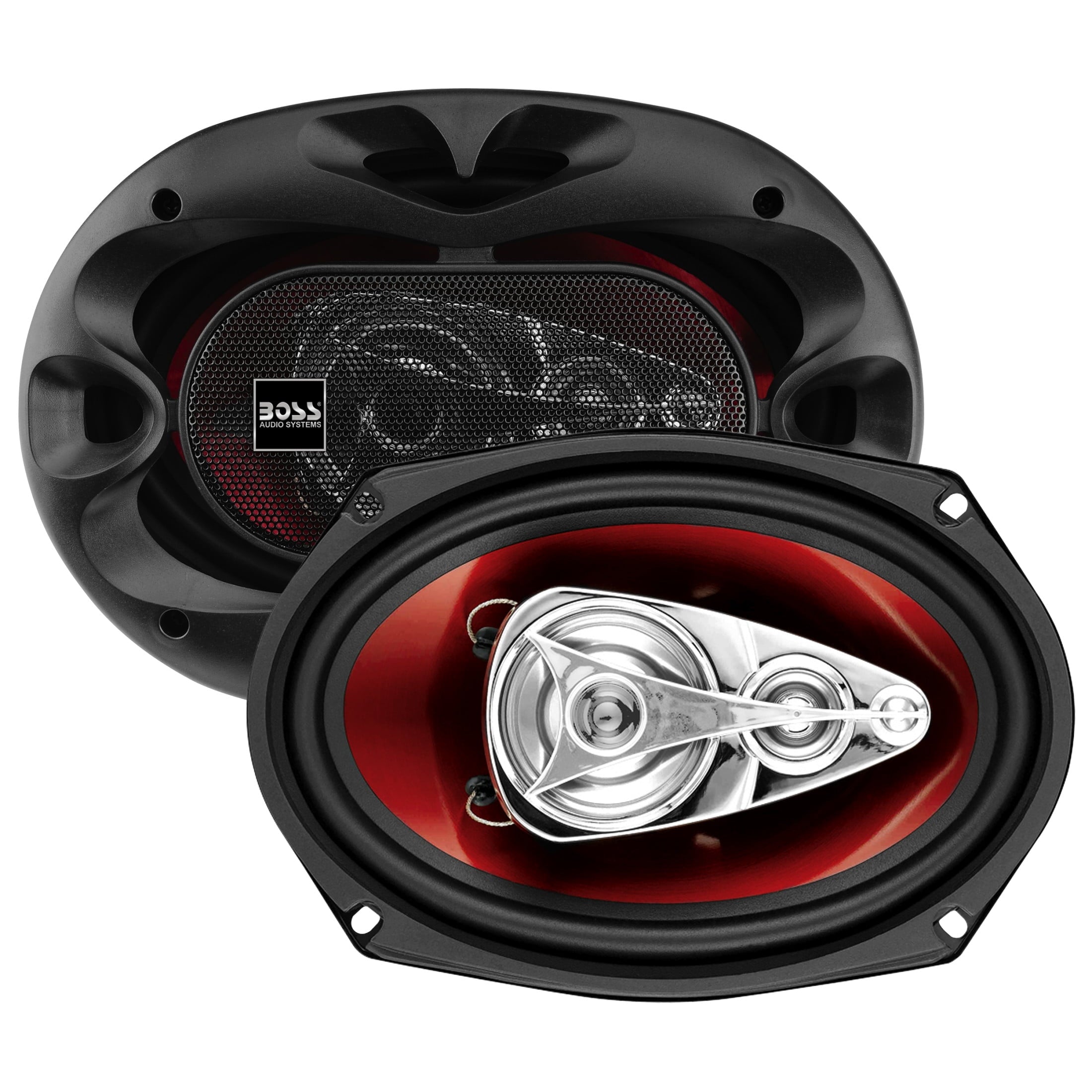 BOSS Audio 6” x 9” Car Speakers, 500 Watts, Full Range, 4 Way Pair.