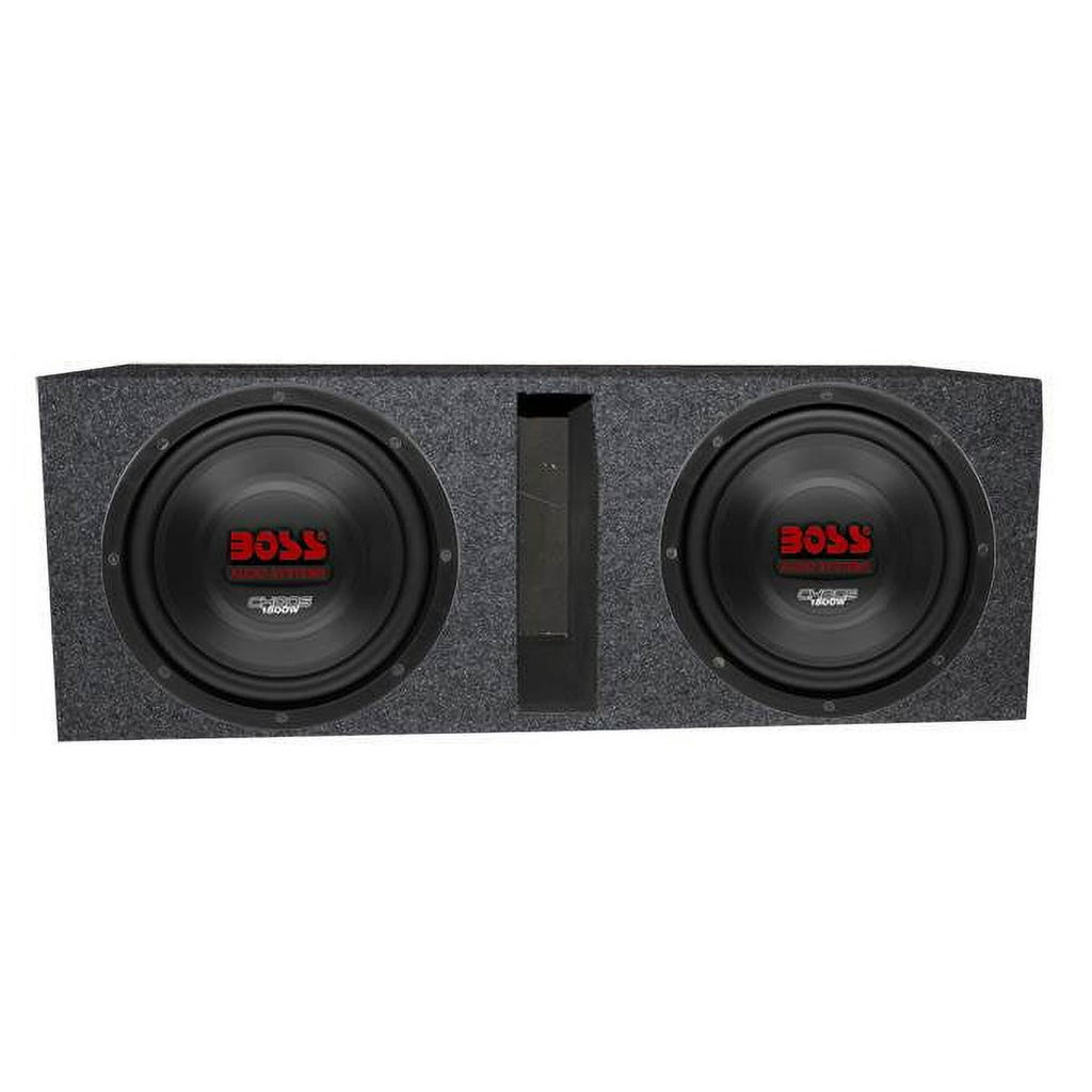 Boss 10" 3000W Car Subwoofers Subs Woofers 4 Ohm Vented Box Enclosure Pair.