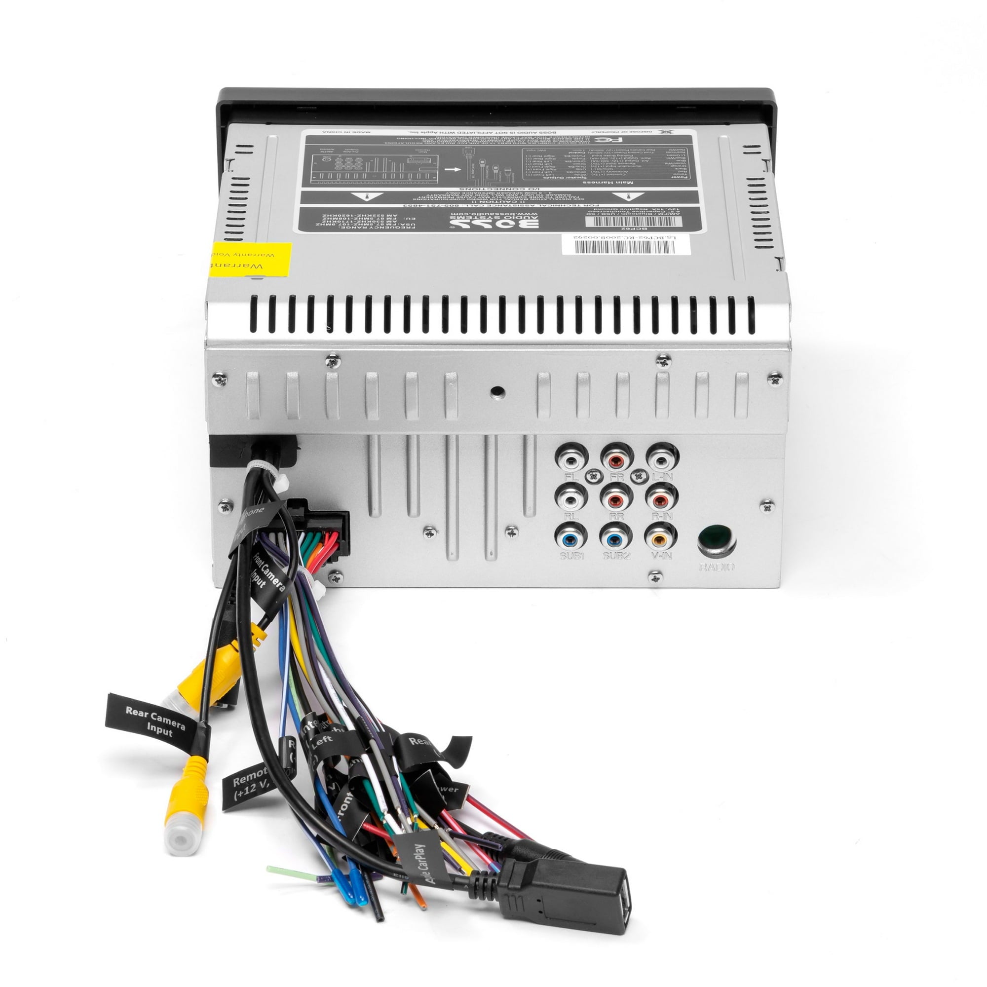 BOSS Double DIN Car Stereo Apple Carplay, 6.2" Touchscreen Bluetooth Radio