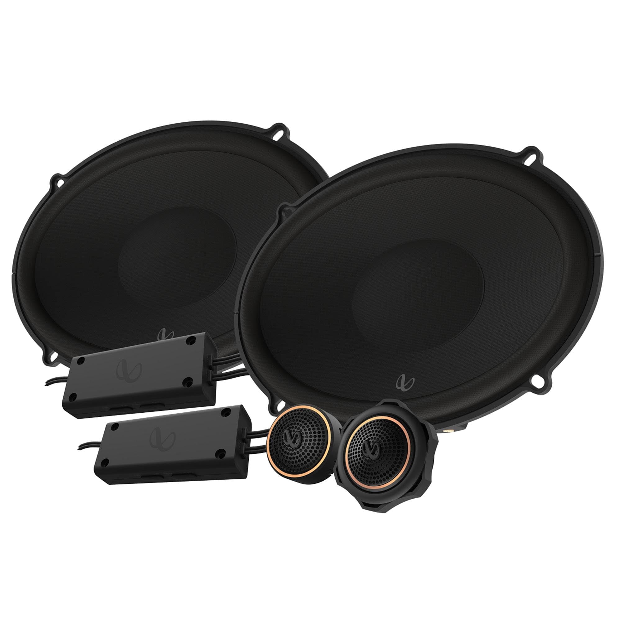Infinity Kit 6x9" 2-Way Component Set (pair) with Infinity 6.5” Coax Speakers (pair)