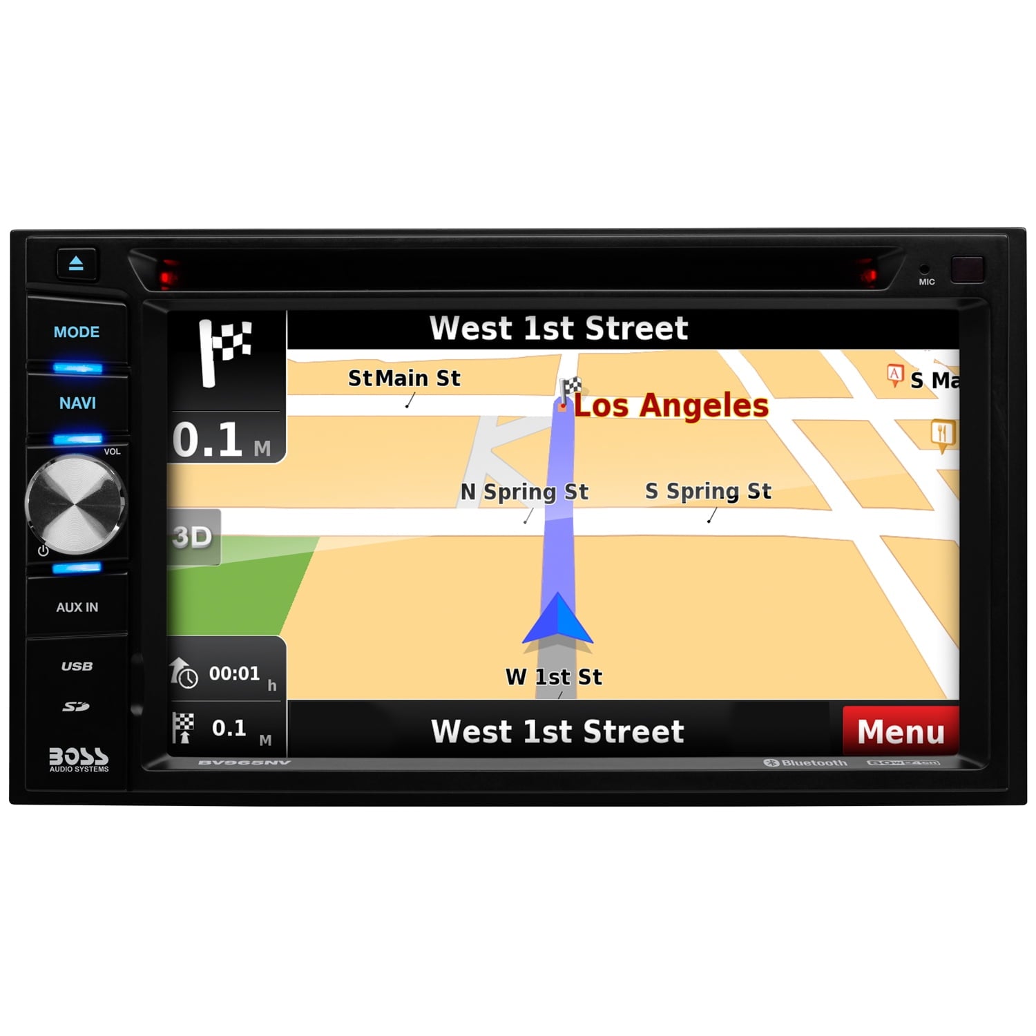 Boss Car Multimedia Touchscreen Radio and CD Player Car In-Dash Unit, 3.80 in