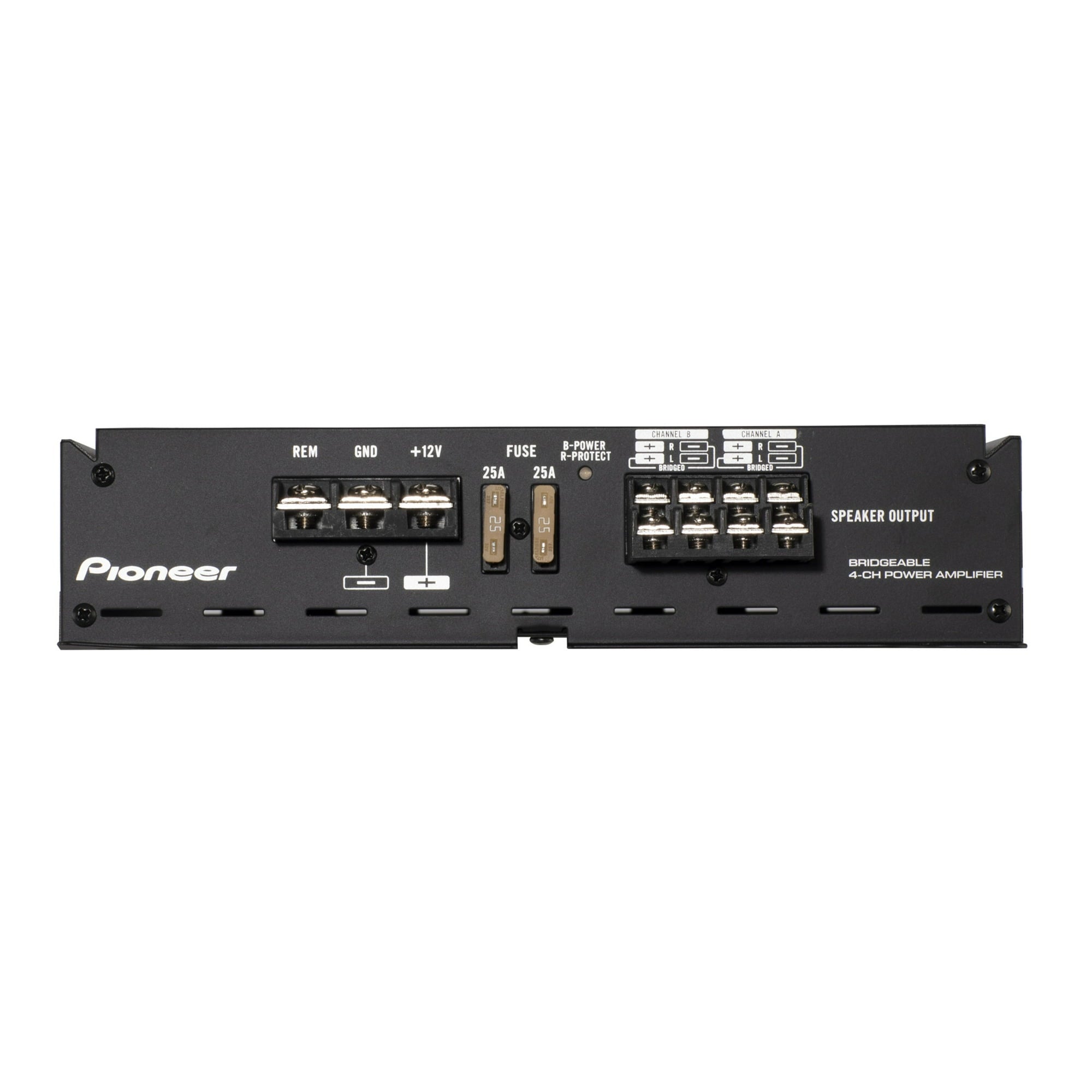 Pioneer 4-Channel - Class AB, 1000w Max Power - Bridgeable Amplifier
