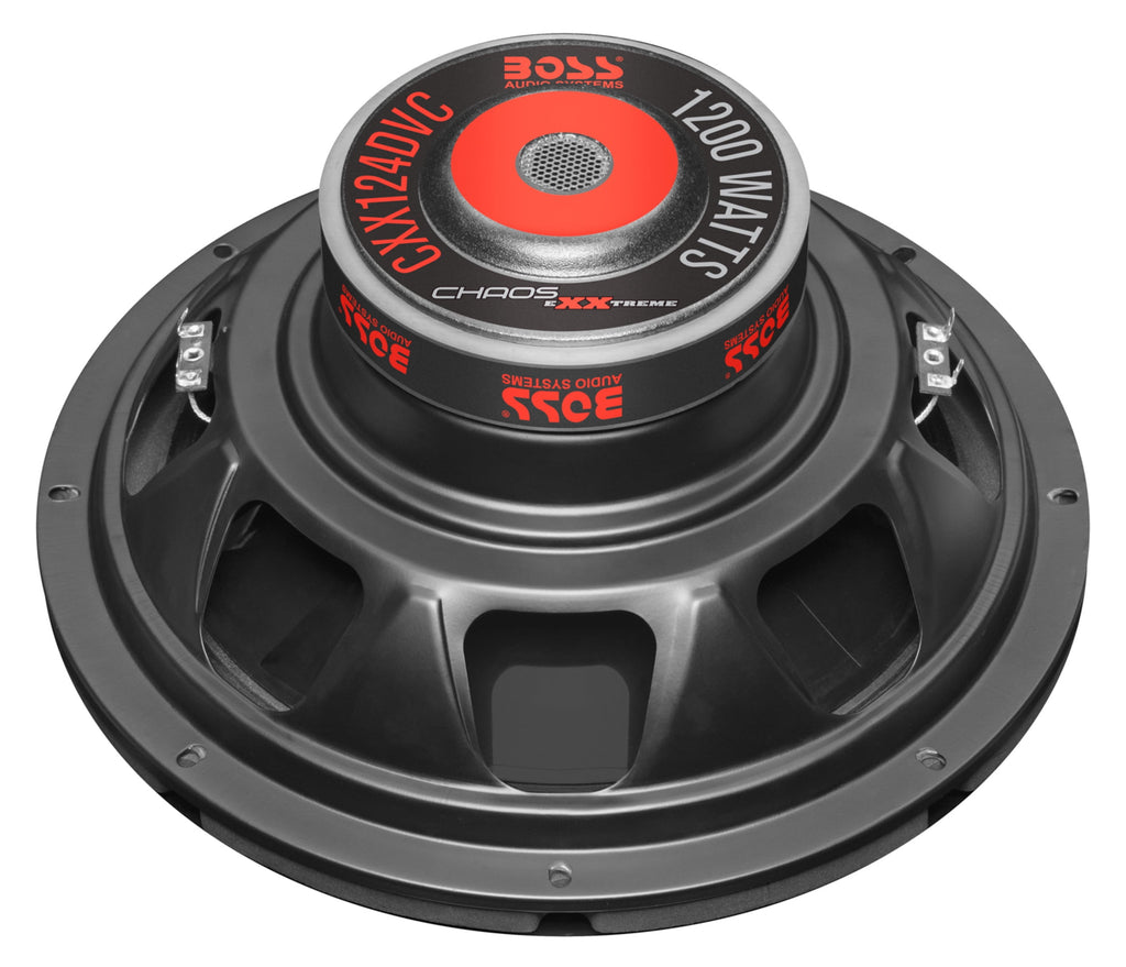 BOSS 1200 Watt 12” Car Subwoofer, Dual 4 Ohm Voice Coil.