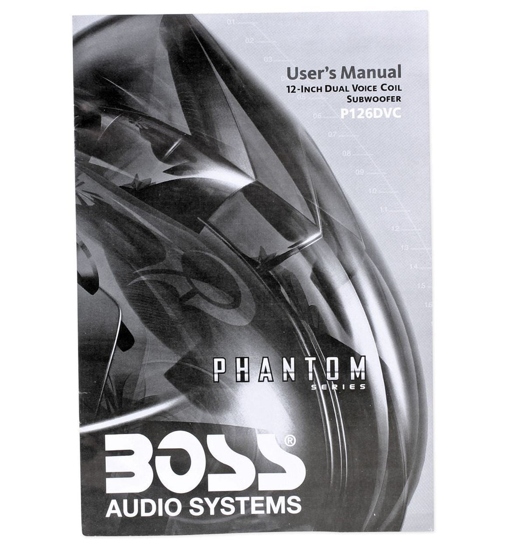 Boss 12" Dual 4-Ohm Voice Coil Subwoofer (One Subwoofer)