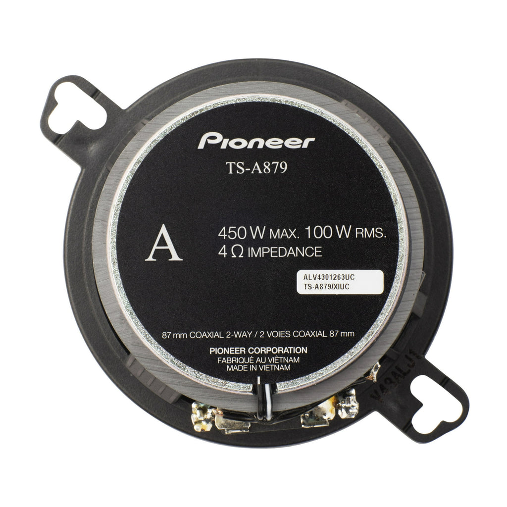 Pioneer 3,5" Tweeter - 2-way, 450 W Max Power, Carbon/Mica-reinforced IMPP™ cone, 21mm PEI hard dome, Hi-Fi Quality Sound.