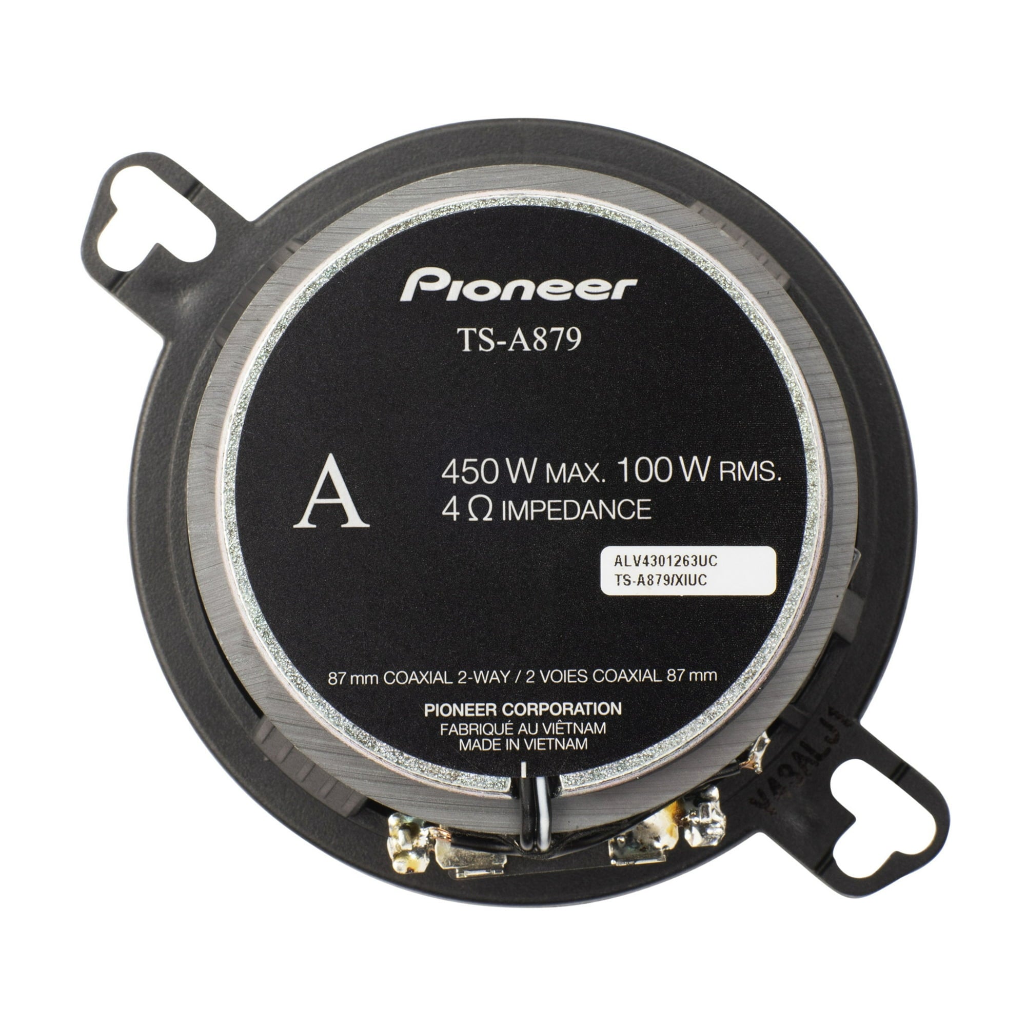 Pioneer 3,5" Tweeter - 2-way, 450 W Max Power, Carbon/Mica-reinforced IMPP™ cone, 21mm PEI hard dome, Hi-Fi Quality Sound.
