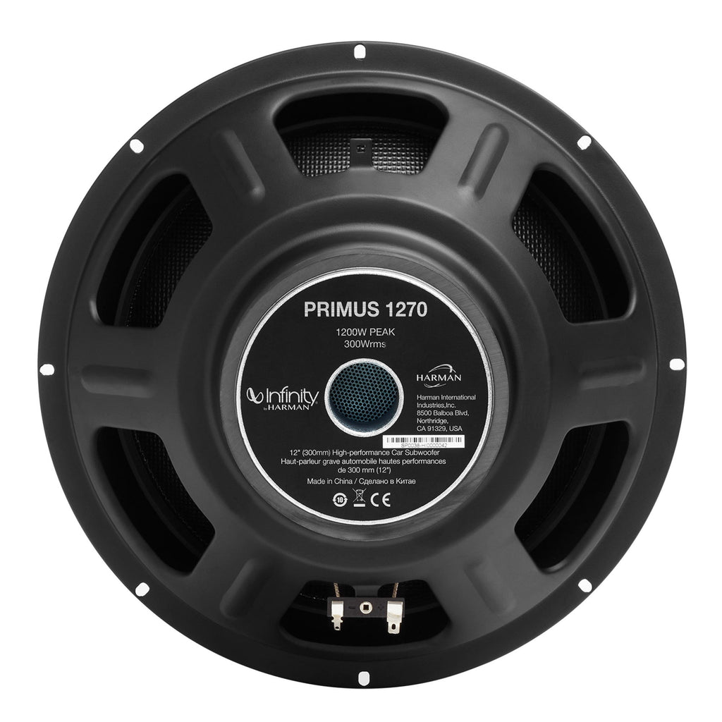 Infinity PRIMUS 12" 1200W Peak 4-Ohm High-performance Car Audio Subwoofer