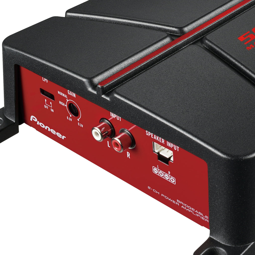 Pioneer 2-Channel - Class AB, 500W Max Power - Bridgeable Amplifier