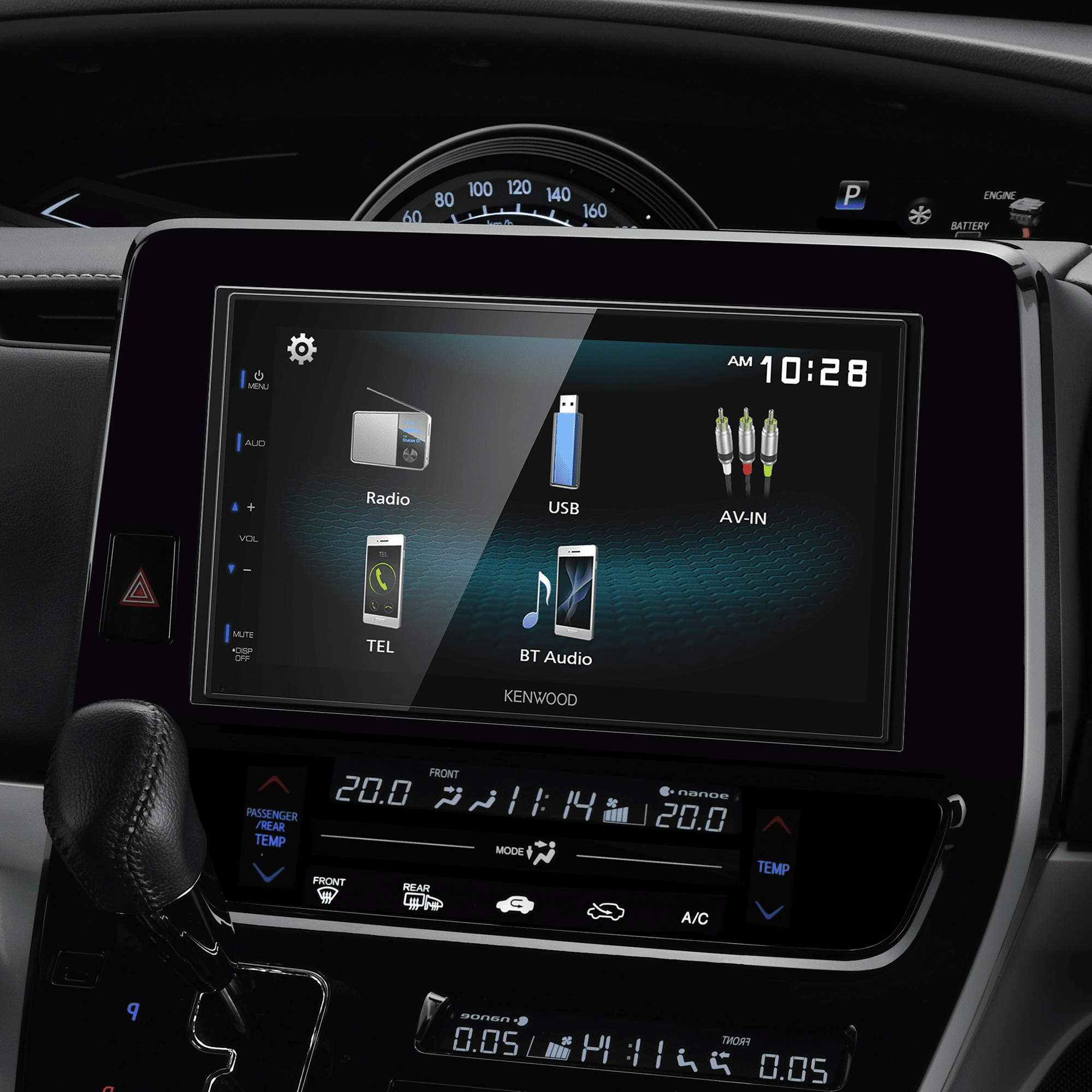 KENWOOD  2-DIN Car Stereo with 6.8" Touchscreen, Bluetooth and Back-up Camera Input (New)