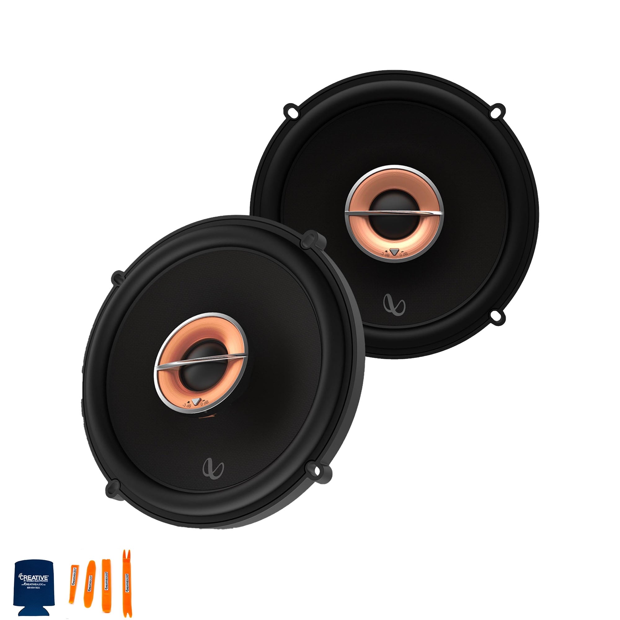 Infinity Kit 6x9" 2-Way Component Set (pair) with Infinity 6.5” Coax Speakers (pair)