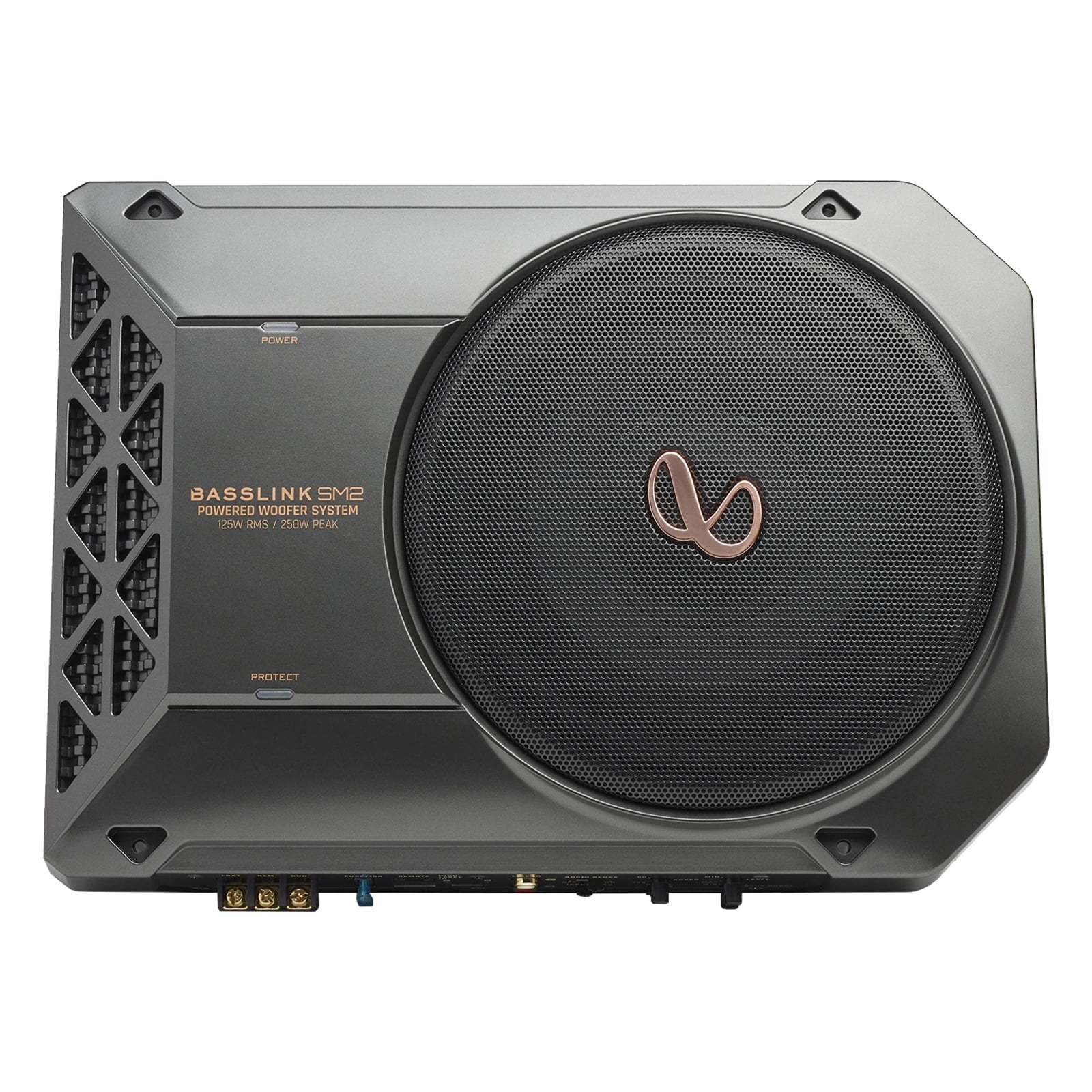 Infinity BASSLINK SM2 8" Shallow-Profile Powered Underseat Subwoofer w/ 125W Amp