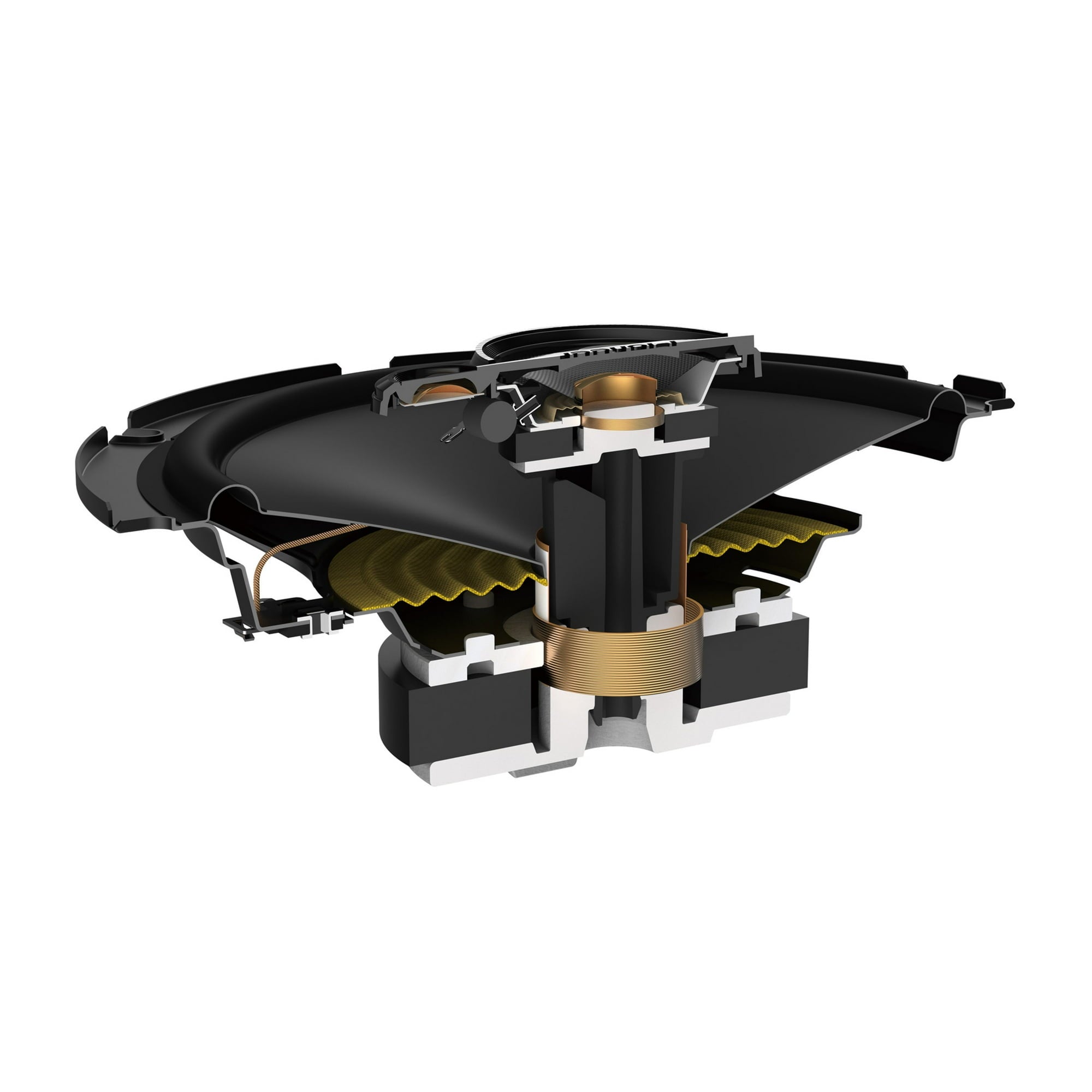 Pioneer TS-A1671F 6.5” - 3-way, 320 W Max Power, Carbon/Mica-reinforced IMPP™ cone, 1-5/8" (42mm) Co