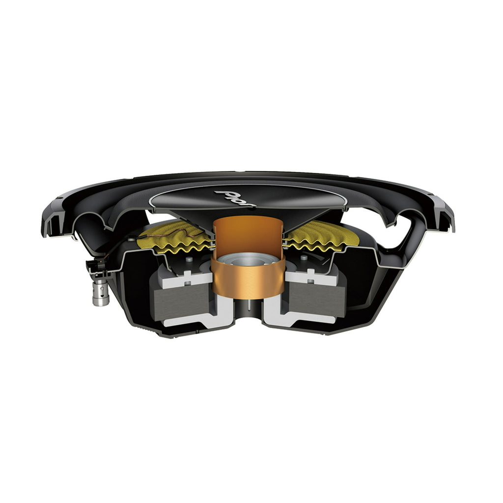 Pioneer Hi-Fi 12 Subwoofer - 1500 W Max power, Glass-fiber & Mica reinforced IMPP™ Cone, Single 4Ω Voic