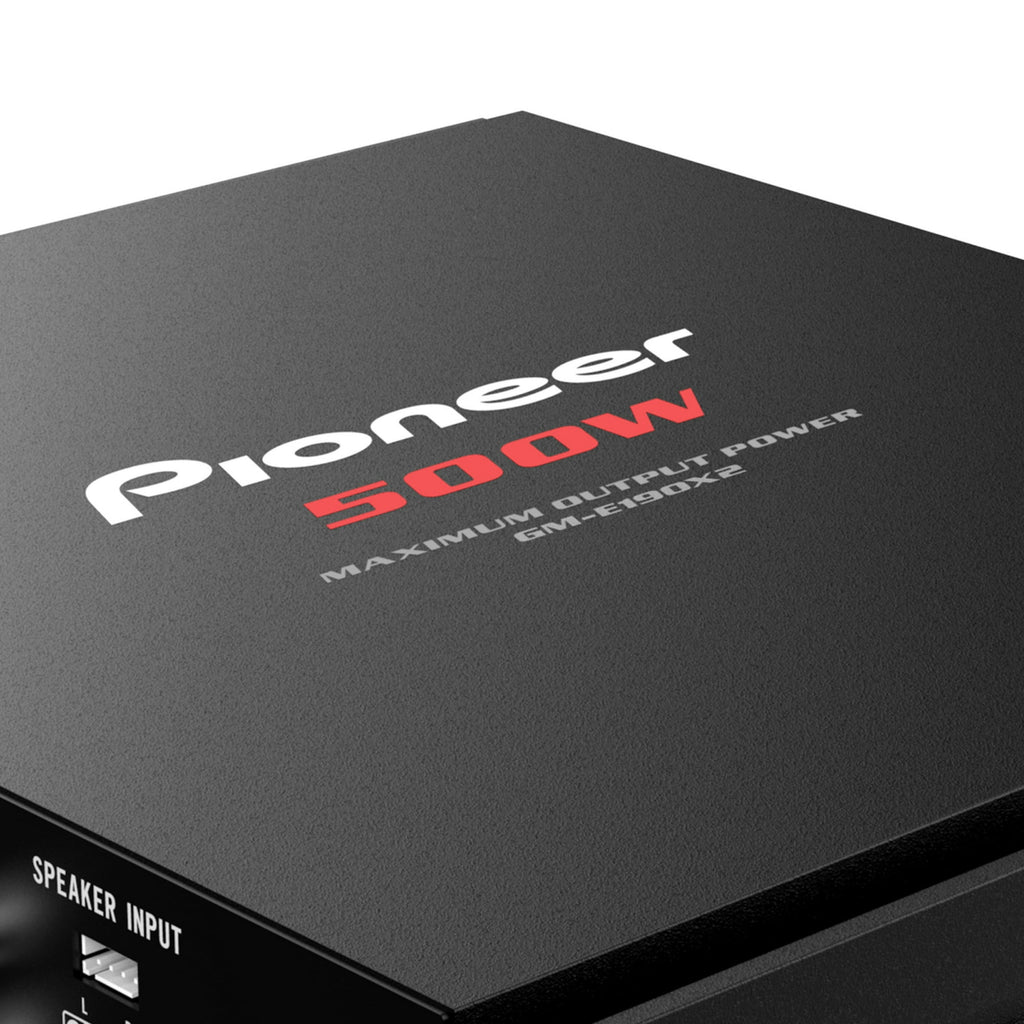 Pioneer  2-Channel - Class AB, 500w Max Power - Bridgeable Amplifier