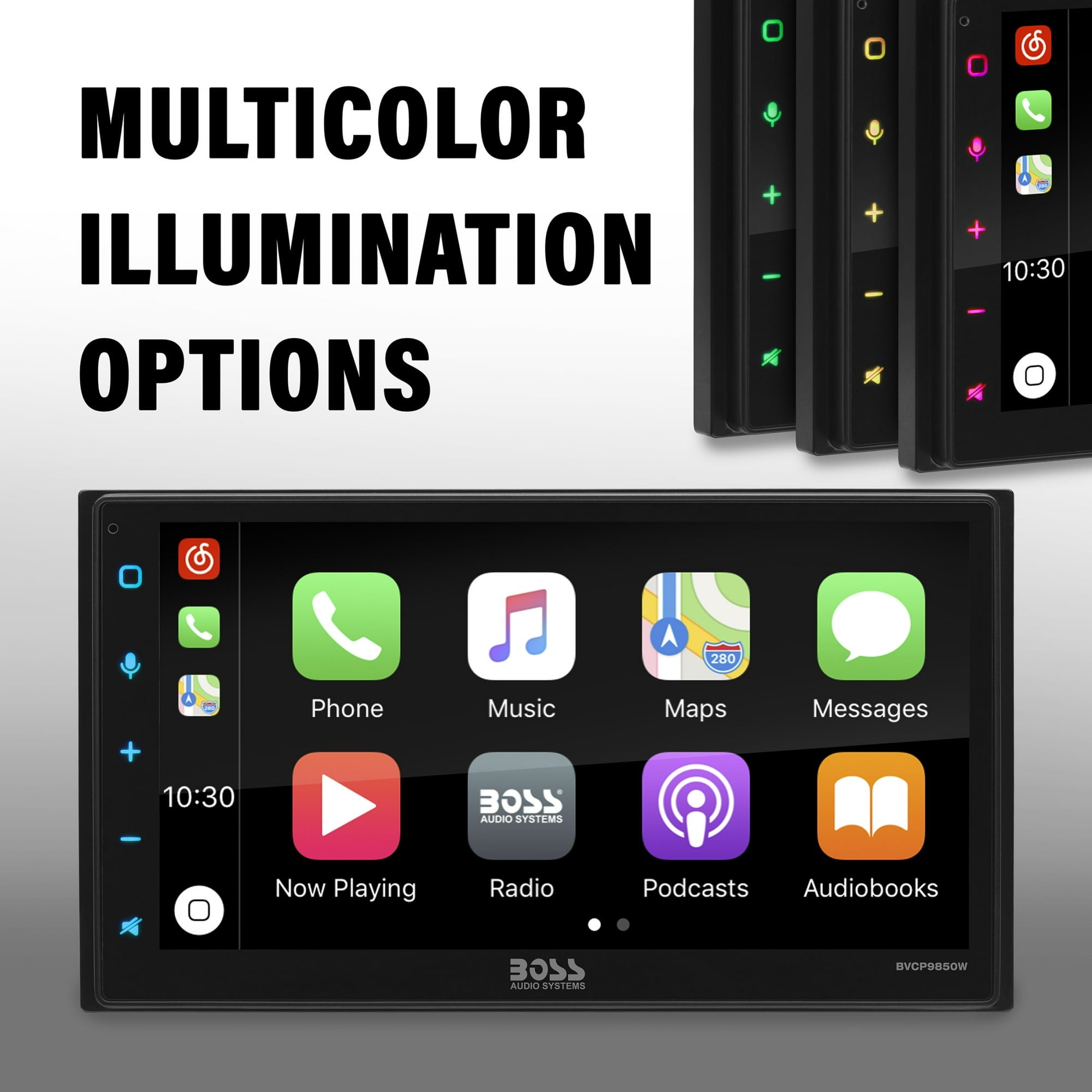 BOSS Wireless Apple CarPlay Car Stereo - Android Auto, Bluetooth, Double DIN, 6.75" Touchscreen, AM/FM Radio