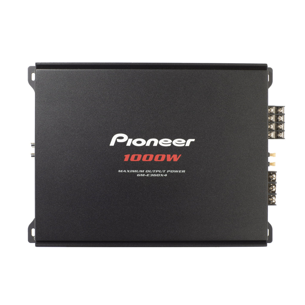 Pioneer 4-Channel - Class AB, 1000w Max Power - Bridgeable Amplifier