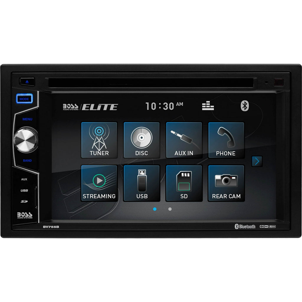 BOSS Elite Car DVD Player, Bluetooth, 6.2 Inch Touchscreen
