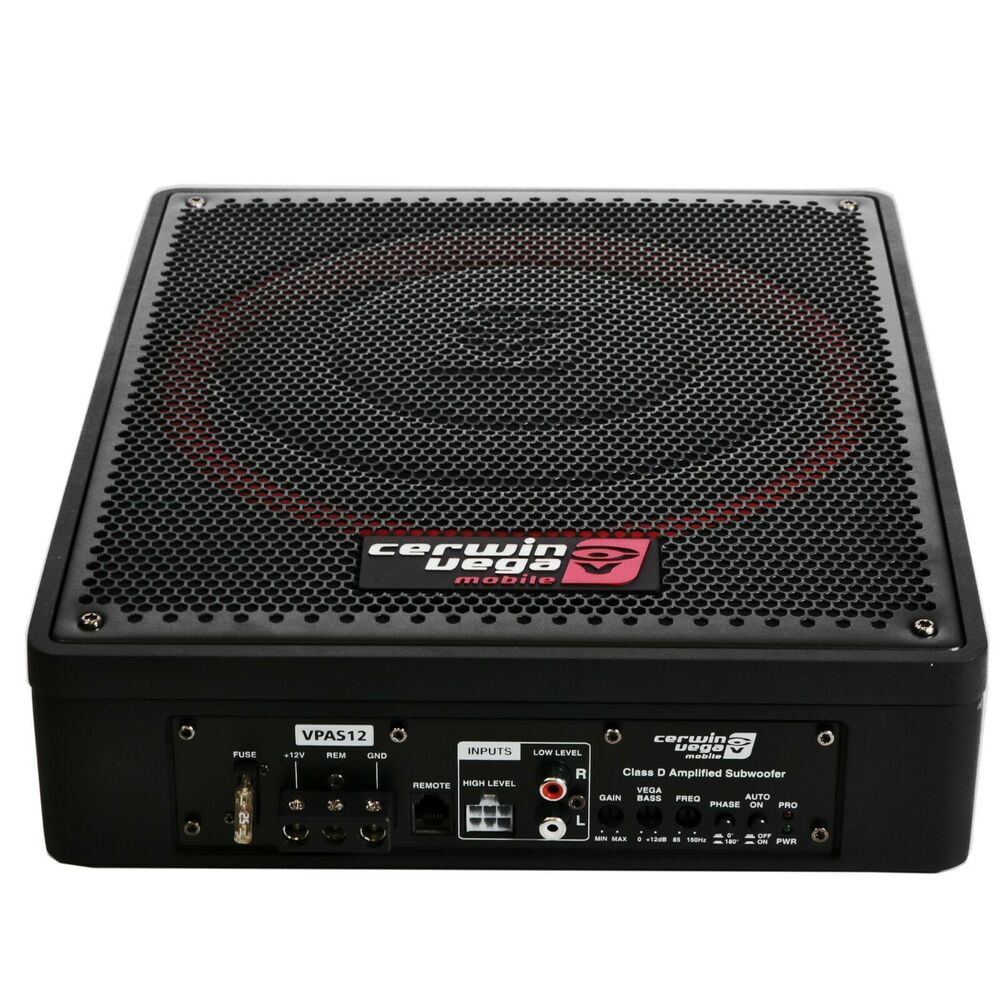 Cerwin Vega Mobile 12" 600 Watt Car Subwoofer, Black, 12"