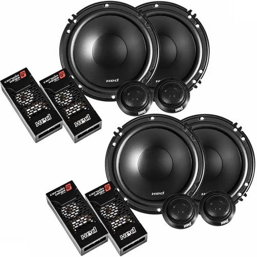 2 Pair (4 - Speakers total), Cerwin-Vega  6.5" XED Series 2-Way Component Speaker System 1200W Peak (2-Pairs, 4-Total)