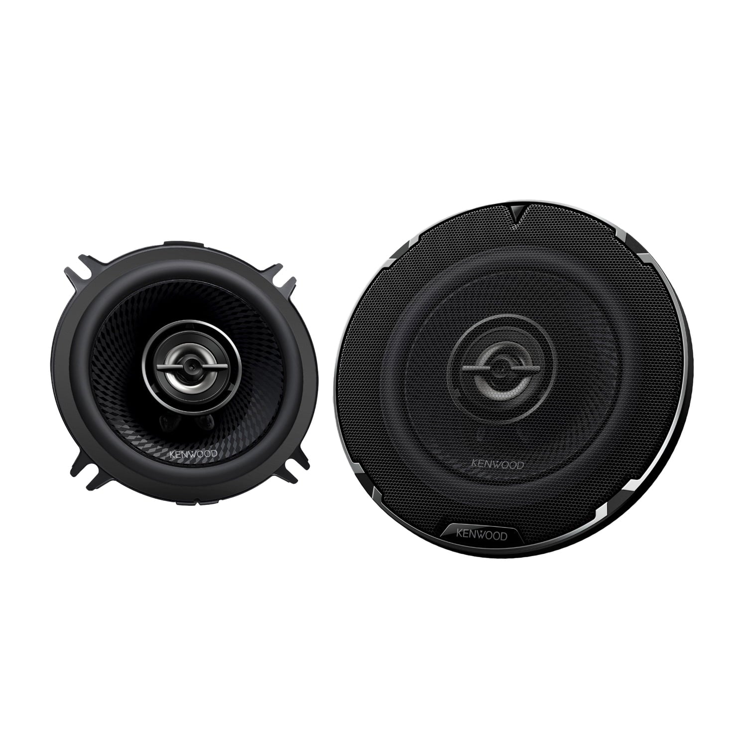 KENWOOD 5.25 Inch 330 Watt Max Power 2 Way Full Range Speakers Black, 2 Pack