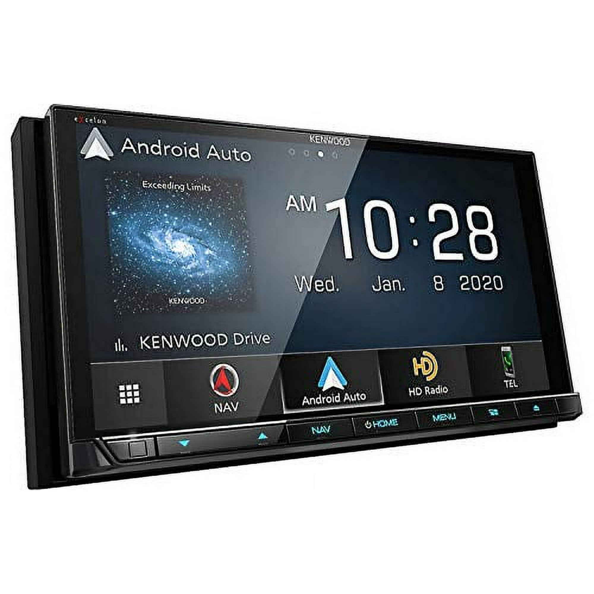 Kenwood Excelon Performance 6.8" Capacitive Touch Panel Navigation DVD Receiver with Bluetooth & HD Radio | High Definition Display | With Apple CarPlay and Android Auto
