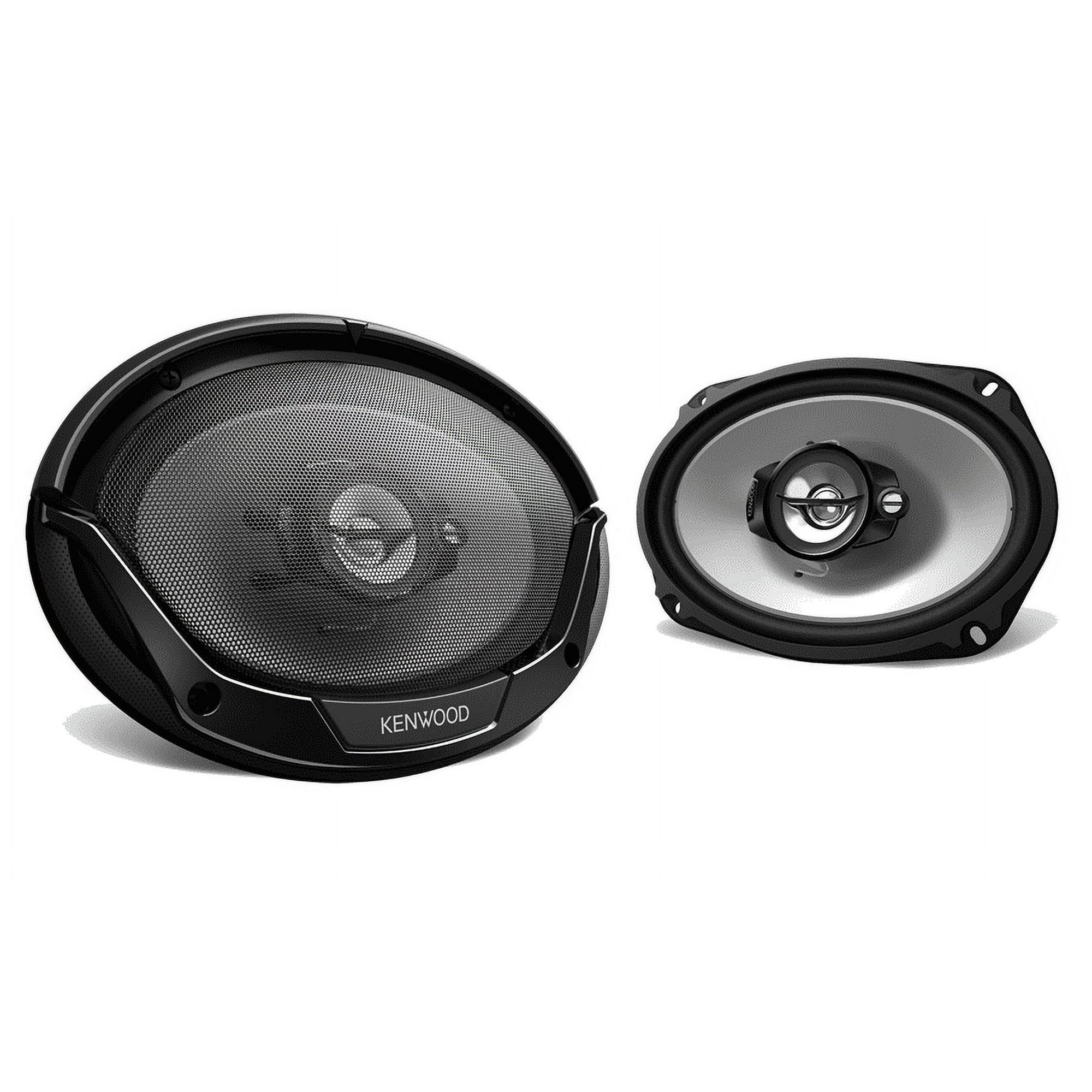 Kenwood 800W Max (90W RMS) 6" x 9" 3-Way Coaxial Car Speakers