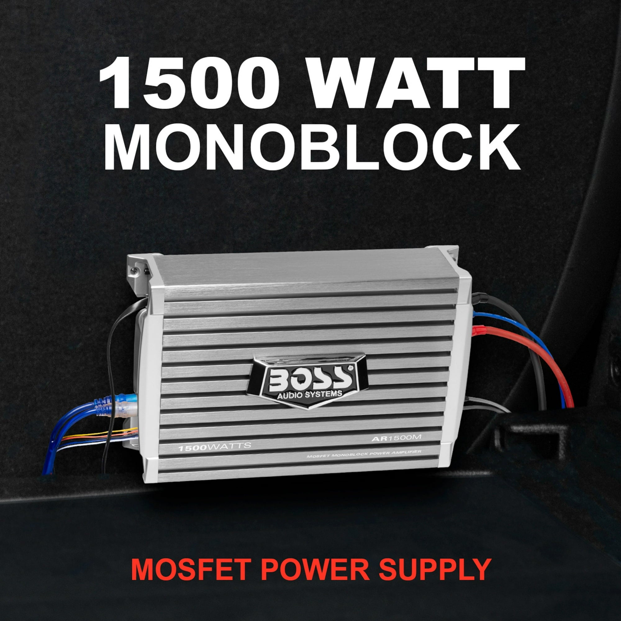 Boss Compact Mosfet Monoblock Vehicle Audio Amplifier, 4.4 lb