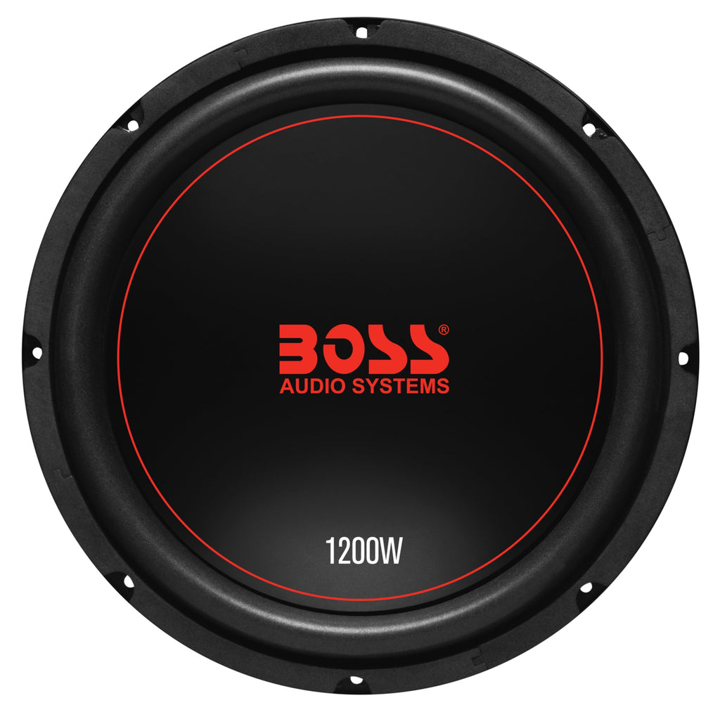 BOSS 1200 Watt 12” Car Subwoofer, Dual 4 Ohm Voice Coil.