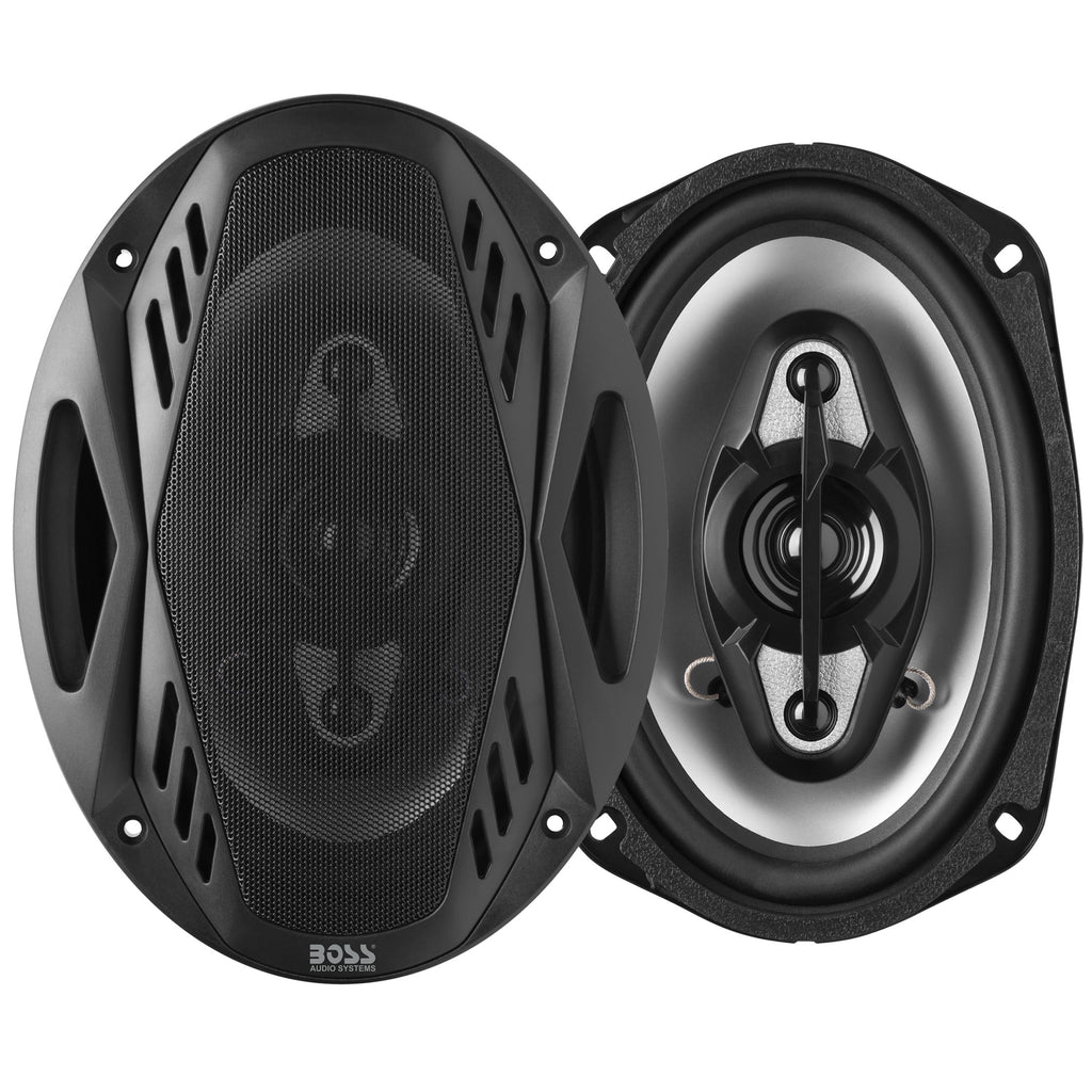 BOSS Audio 6” x 9” Car Speakers, 800 Watts/Pair, Full Range, 4 Way Pair.