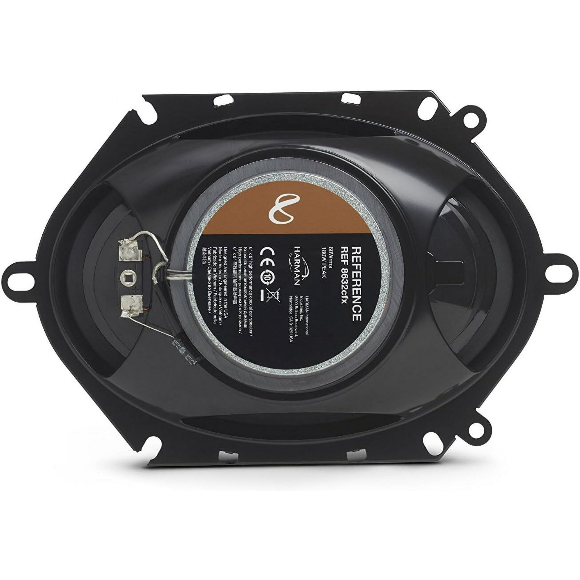 Infinity 6x8 2-Way Car Speakers - Pair (Black)