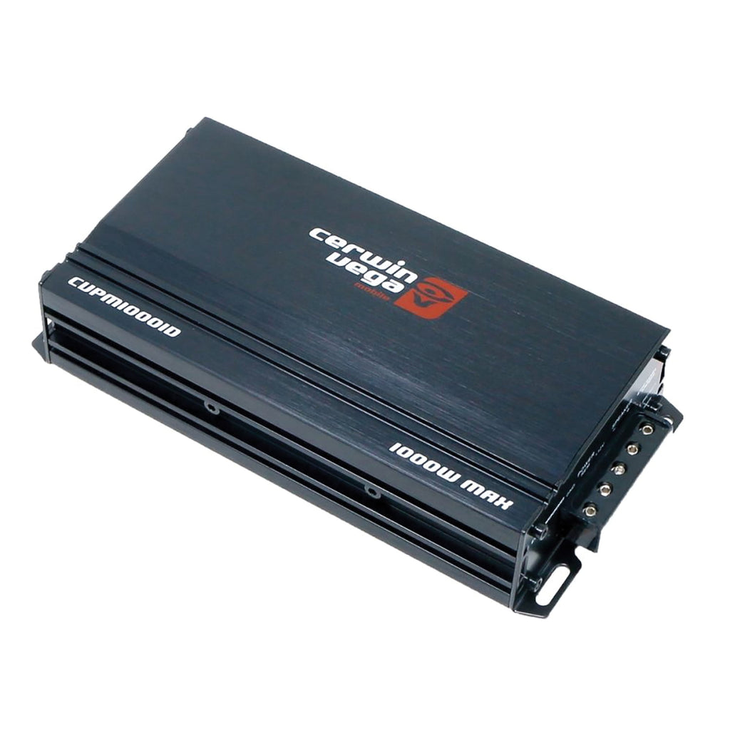 Cerwin-Vega Mobile Performance Series 1,000-Watt-Max Mini Monoblock Class-D Amplifier for Vehicles, with Wired Remote