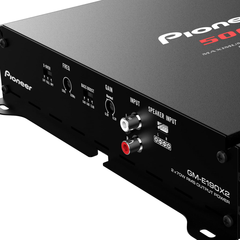Pioneer  2-Channel - Class AB, 500w Max Power - Bridgeable Amplifier